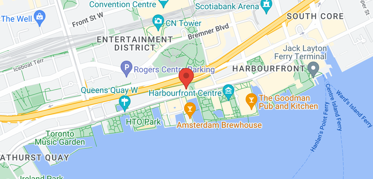 map of #704 -250 QUEENS QUAY W